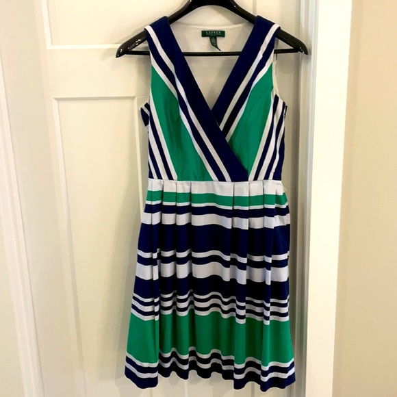 Lauren Ralph Lauren Dresses & Skirts - Ralph Lauren. Navy white and green dress